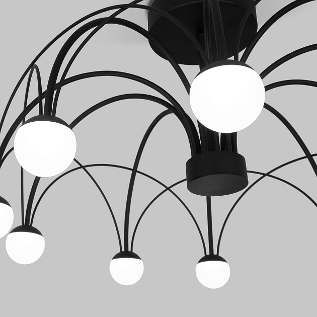 Потолочная светодиодная люстра Eurosvet Ragno 90035/10 LED черный Фото № 2