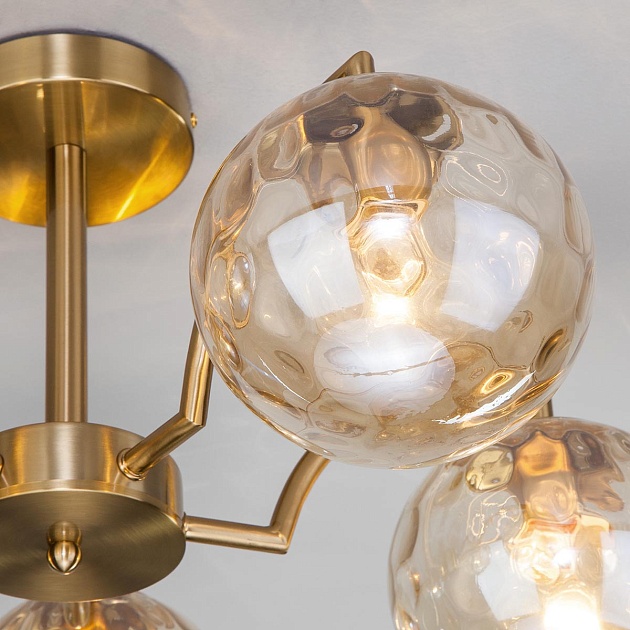 Потолочная люстра Eurosvet Оптима Eden 30178/5 латунь изображение 4 Потолочная люстра Eurosvet Оптима Eden 30178/5 латунь Фото № 4