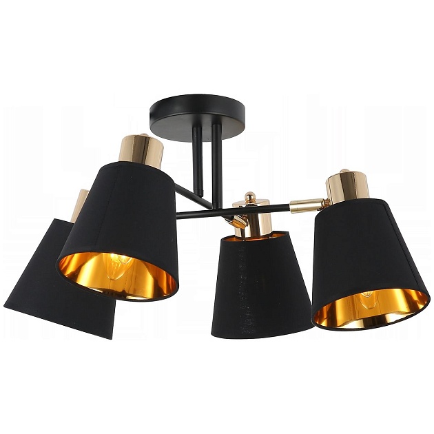 Потолочная люстра Illumico IL6116-4COU-79 BK GD изображение 1 Потолочная люстра Illumico IL6116-4COU-79 BK GD Фото № 1