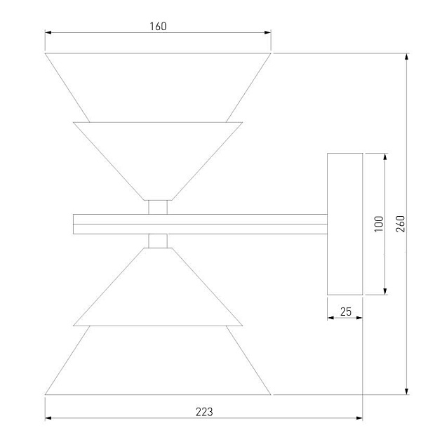 Бра Eurosvet Rylee 70138/2 хром Фото № 3