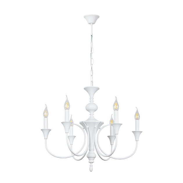 Подвесная люстра Arte Lamp COLLINETTA A4094LM-6WH изображение 1 Подвесная люстра Arte Lamp COLLINETTA A4094LM-6WH Фото № 1