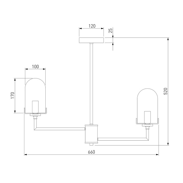Подвесная люстра Eurosvet Pluto 60156/6 хром Фото № 2