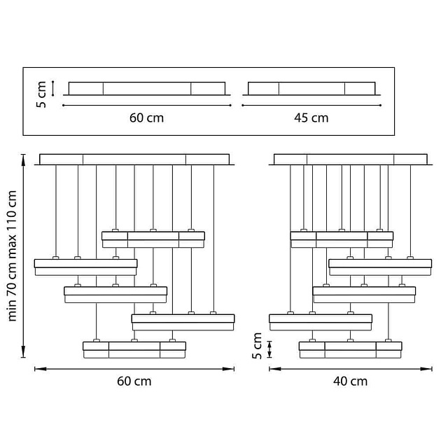 Подвесная светодиодная люстра Lightstar Unitario 763437 изображение 3 Подвесная светодиодная люстра Lightstar Unitario 763437 Фото № 3