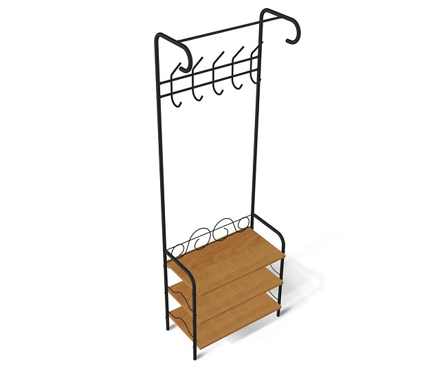 Гардеробная вешалка Sheffilton M-306 черный муар/бук 4030401901 Фото № 5