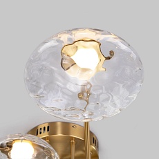 Потолочная светодиодная люстра Eurosvet Ripple 50389 LED латунь 2