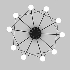 Потолочная светодиодная люстра Eurosvet Ragno 90035/10 LED черный 2