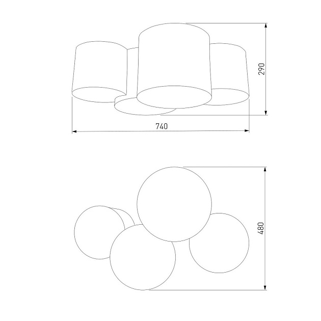 Потолочный светильник TK Lighting 3446 Mona Black/Gold изображение 3 Потолочный светильник TK Lighting 3446 Mona Black/Gold Фото № 3