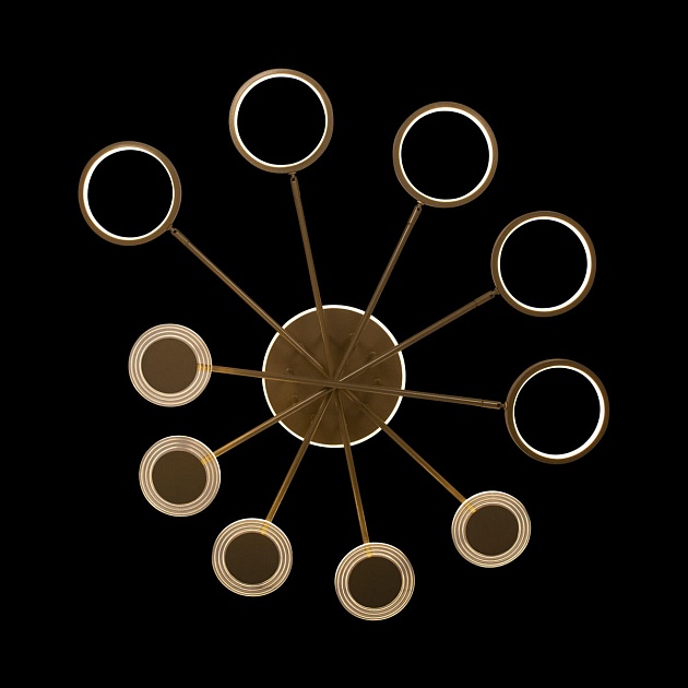 Потолочная светодиодная люстра Loft IT Megan 10164M Gold изображение 3 Потолочная светодиодная люстра Loft IT Megan 10164M Gold Фото № 3