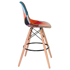 Стул барный DOBRIN DSW BAR (ножки светлый бук, цвет сиденья мозаика) 638GPP-LMZL DSW BAR 4