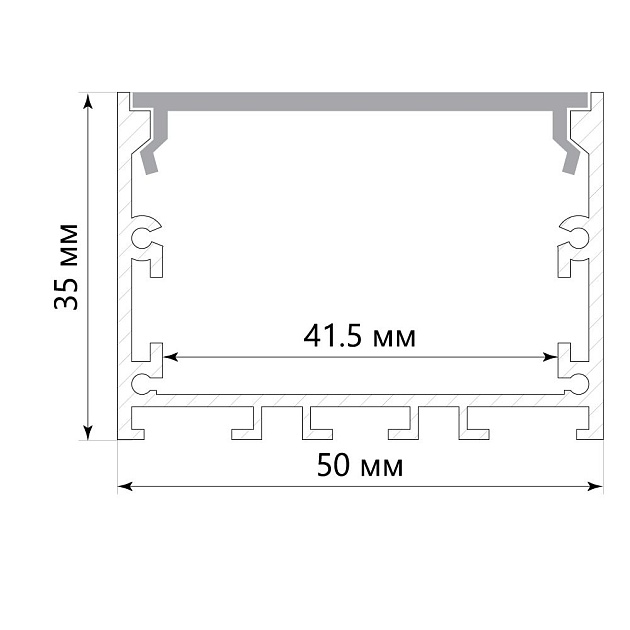 Профиль алюминиевый накладной Feron Линии света CAB257 10373 изображение 3 Профиль алюминиевый накладной Feron Линии света CAB257 10373 Фото № 3