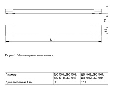 Настенно-потолочный светодиодный светильник IEK ДБО LDBO0-4004-36-6500-K01 1