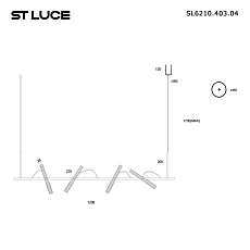 Подвесной светодиодный светильник ST Luce Lilt SL6210.403.04 1