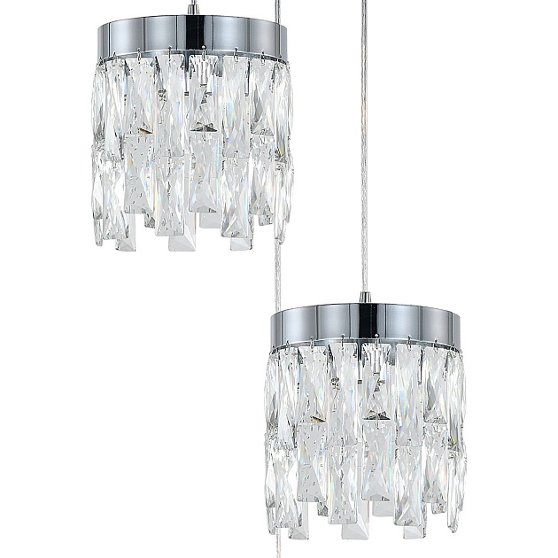 Подвесная люстра Indigo Anna V12029/3P Chrome V000497 изображение 2 Подвесная люстра Indigo Anna V12029/3P Chrome V000497 Фото № 2