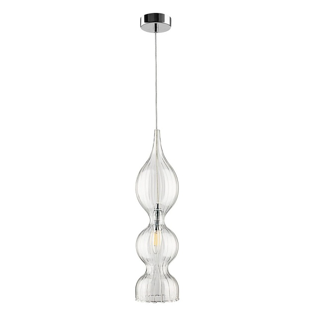 Подвесной светильник Crystal Lux Iris SP1 B Transparent Фото № 1