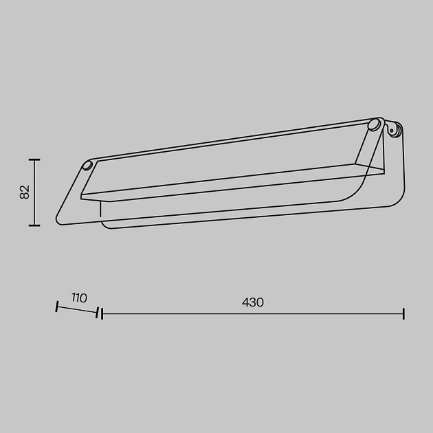 Настенный светильник Maytoni Flat MOD296WL-L10BC3K Фото № 2
