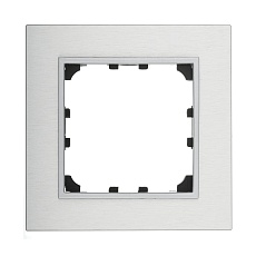 Рамка LK Studio 1-постовая из натурального анодированного алюминия LK60 864123-1