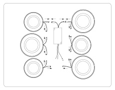 Потолочная светодиодная люстра Ambrella light Acrylica Original FA8872 3