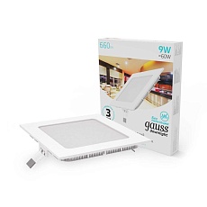 Встраиваемый светодиодный светильник Gauss 940111209 3