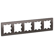 Рамка 5-постовая Systeme Electric AtlasDesign мокко ATN000605