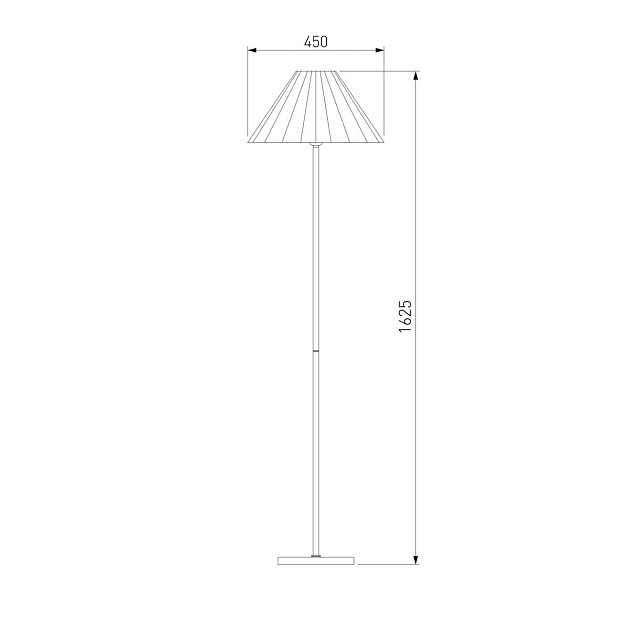 Торшер Eurosvet Peony 01133/1 хром/графит Фото № 2