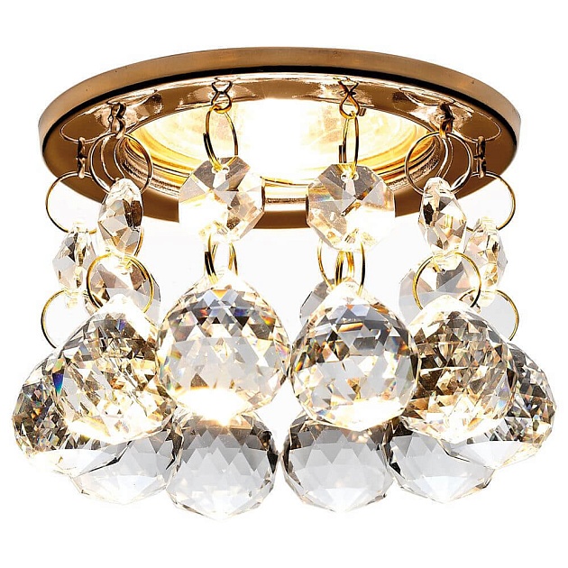 Встраиваемый светильник Ambrella light Crystal K2051 CL/G изображение 1 Встраиваемый светильник Ambrella light Crystal K2051 CL/G Фото № 1