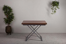 Стол-трансформер Levmar Compact D44/S59 миланский орех/ опоры серебро 7125110703 3