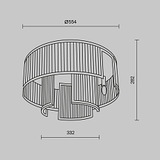 Потолочная люстра Maytoni Frame MOD174CL-06G 2