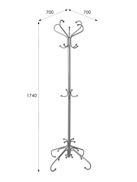 Напольная вешалка Мебелик М 5 001093 Фото № 3