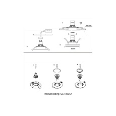 Встраиваемый светильник Crystal Lux CLT 063C1 BL 1