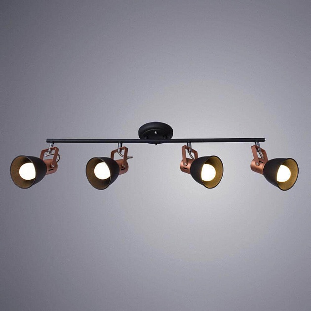 Спот Arte Lamp A1677PL-4BK изображение 3 Спот Arte Lamp A1677PL-4BK Фото № 3