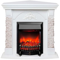 Электрокамин Realflame Athena Corner GR с очагом Fobos Lux Black RC 302135