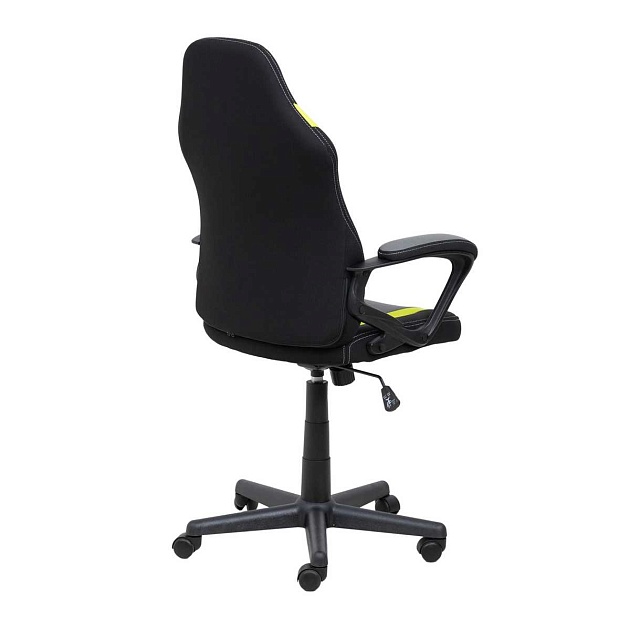 Игровое кресло AksHome Flaviy черный/серый/салатовый, ткань 86377 Фото № 10