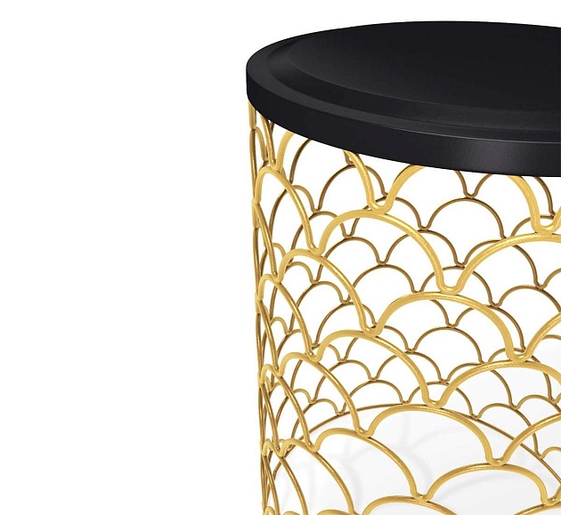 Кофейный стол Sheffilton SHT-CT24 золото/черный муар 3950027103 Фото № 2