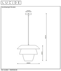 Подвесной светильник Lucide Jericho 05429/01/30 5