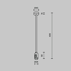 Комплектующие для трековой системы Maytoni Technical TRA158C-SL1-PT 1