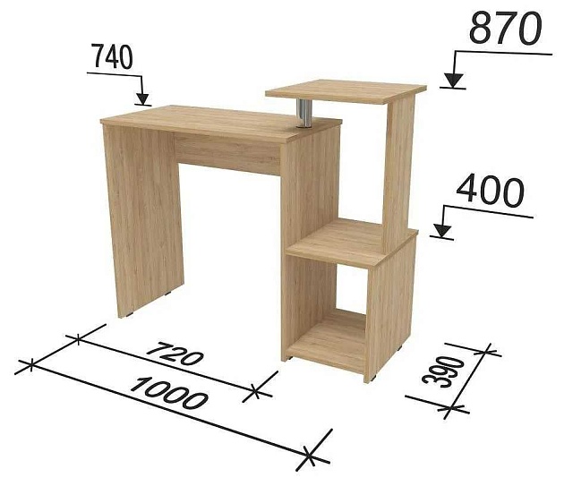 Компьютерный стол Woodville Джаз-30 440397 Фото № 3