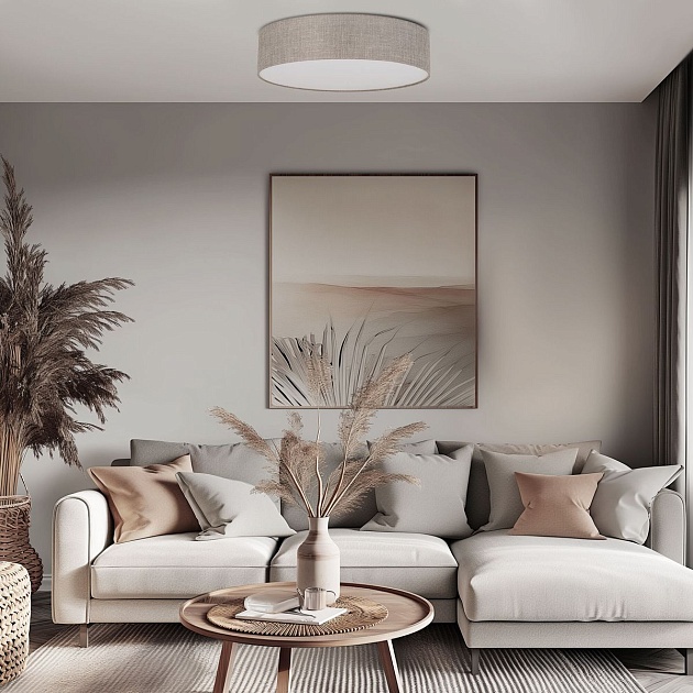 Потолочный светильник TK Lighting 5638 Rondo Linen изображение 3 Потолочный светильник TK Lighting 5638 Rondo Linen Фото № 3