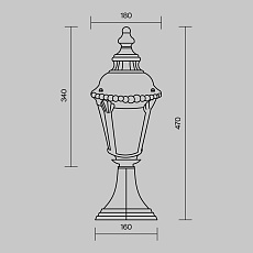 Ландшафтный светильник Maytoni Goiri O029FL-01BZ 1