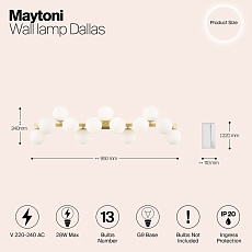 Бра Maytoni Dallas MOD547WL-13BS 1