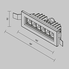 Встраиваемый светодиодный светильник Maytoni Outdoor Ghost O488DL-L6GF3K 1