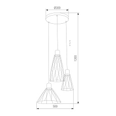 Подвесная люстра TK Lighting 10188 Modesto 1