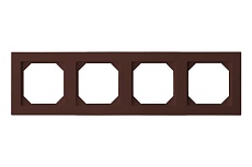 Рамка 4-постовая Liregus Epsilon коричневый 28-149 1