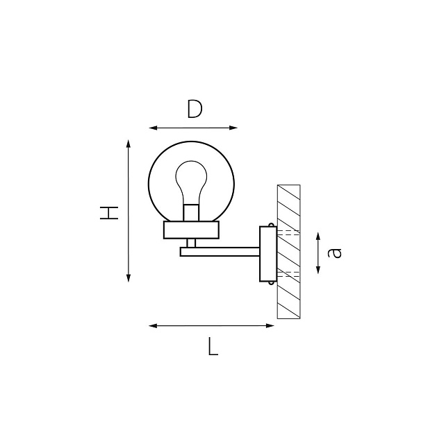 Уличный настенный светильник Lightstar Bolla 373620 Фото № 2