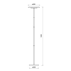 Торшер Mantra Tina 9005 1