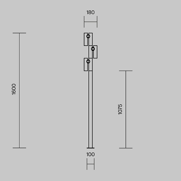 Садово-парковый светильник Maytoni Outdoor O494FL-L30B3K изображение 9 Садово-парковый светильник Maytoni Outdoor O494FL-L30B3K Фото № 9