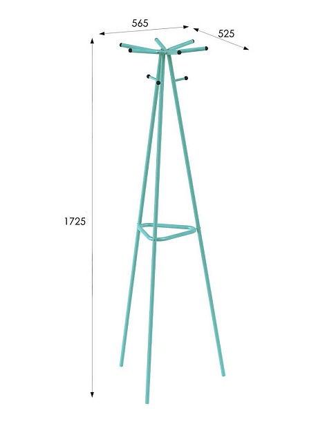 Напольная вешалка Мебелик Галант 217 007155 изображение 3 Напольная вешалка Мебелик Галант 217 007155 Фото № 3