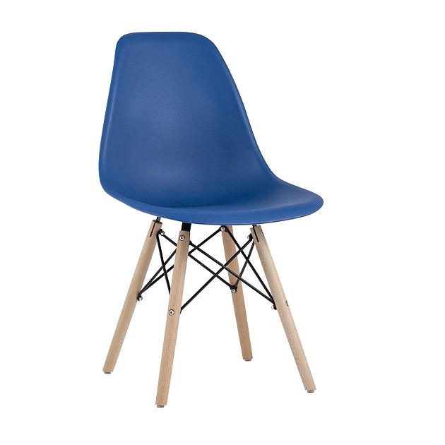Комплект стульев Stool Group Style DSW синий x4 УТ000003483 изображение 1 Комплект стульев Stool Group Style DSW синий x4 УТ000003483 Фото № 1