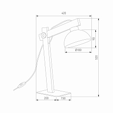 Настольная лампа TK Lighting 5346 Oslo 1