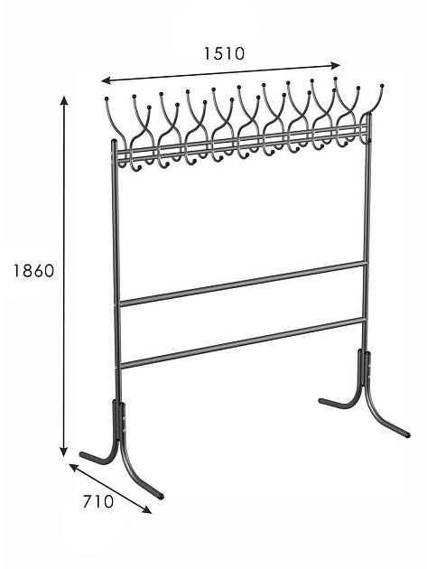 Гардеробная вешалка Мебелик М 12 002165 Фото № 3