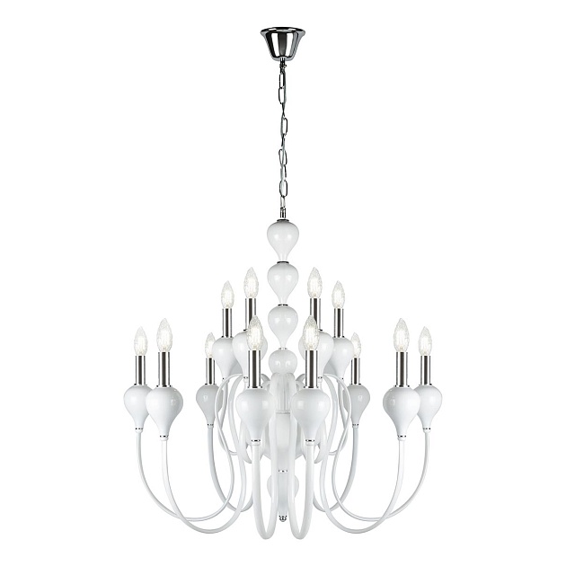 Подвесная люстра iLamp Lady 88003-8+4 WH изображение 1 Подвесная люстра iLamp Lady 88003-8+4 WH Фото № 1